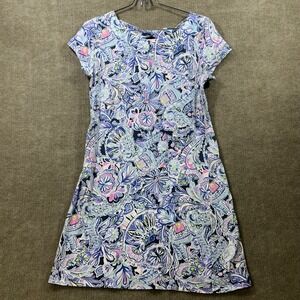 Lilly Pulitzer 100% Cotton Shift Dress Namastay In The Jungle Bay M